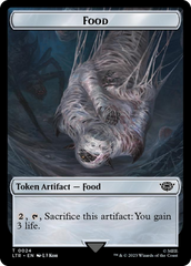 Smaug // Food (0024) Double-Sided Token (Surge Foil) [The Lord of the Rings: Tales of Middle-Earth Tokens] | Galactic Gamez