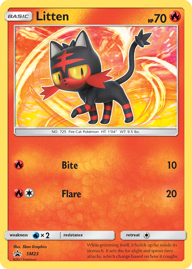 Litten (SM23) [Sun & Moon: Black Star Promos] | Galactic Gamez