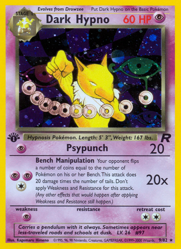 Dark Hypno (9/82) [Team Rocket 1st Edition] | Galactic Gamez