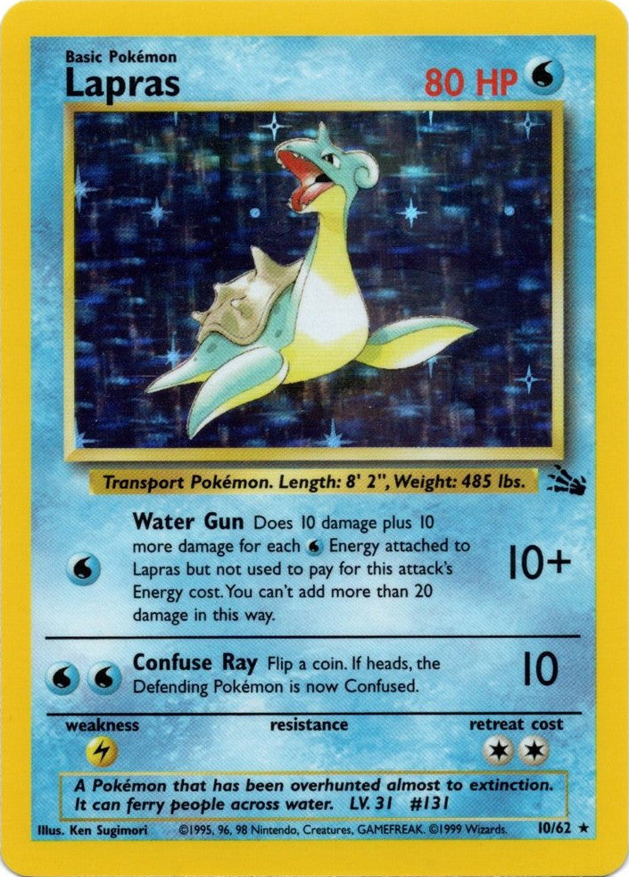Lapras (10/62) [Fossil Unlimited] | Galactic Gamez