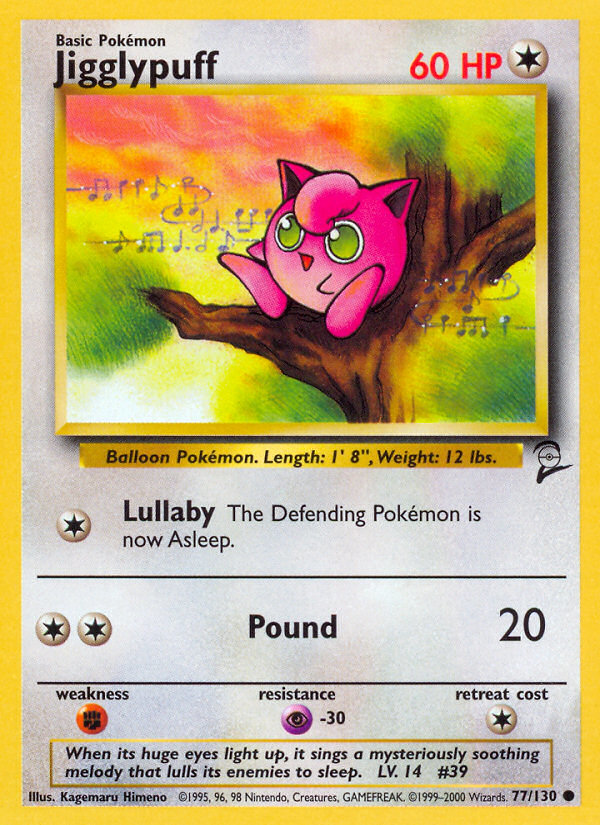 Jigglypuff (77/130) [Base Set 2] | Galactic Gamez