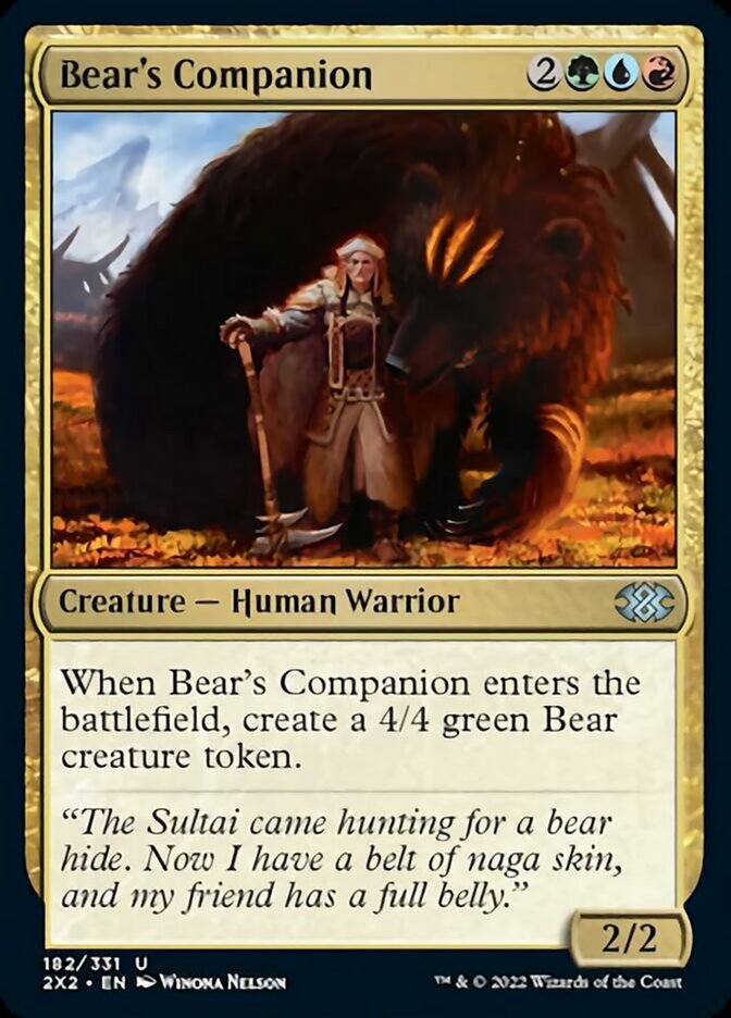 Bear's Companion [Double Masters 2022] | Galactic Gamez