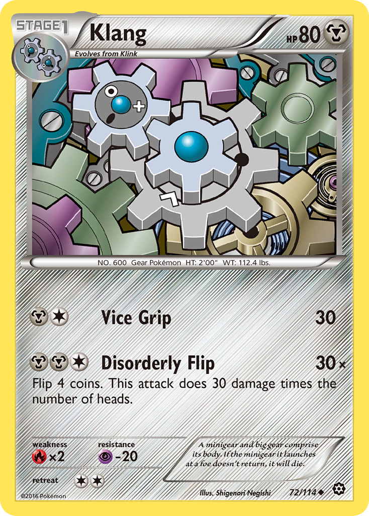 Klang (72/114) [XY: Steam Siege] | Galactic Gamez