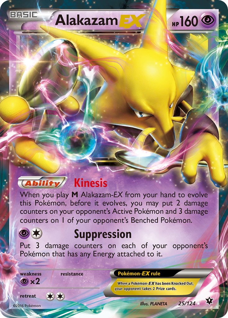 Alakazam EX (25/124) [XY: Fates Collide] | Galactic Gamez