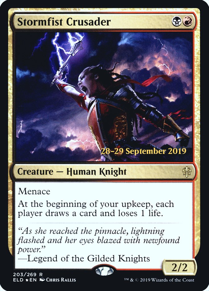 Stormfist Crusader  [Throne of Eldraine Prerelease Promos] | Galactic Gamez