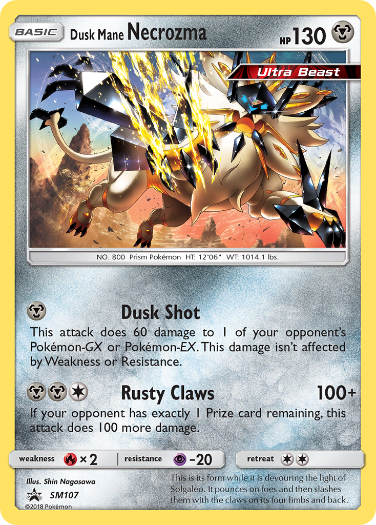 Dusk Mane Necrozma (SM107) [Sun & Moon: Black Star Promos] | Galactic Gamez