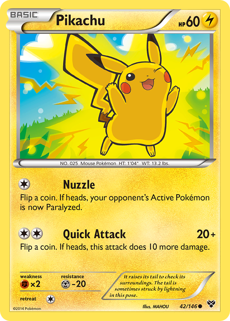 Pikachu (42/146) [XY: Base Set] | Galactic Gamez