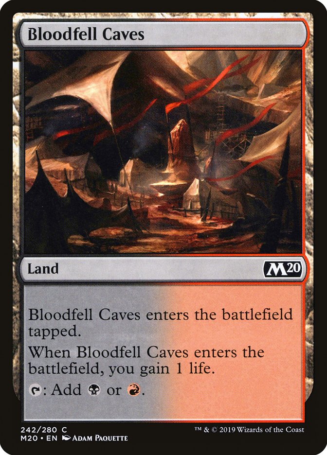 Bloodfell Caves [Core Set 2020] | Galactic Gamez