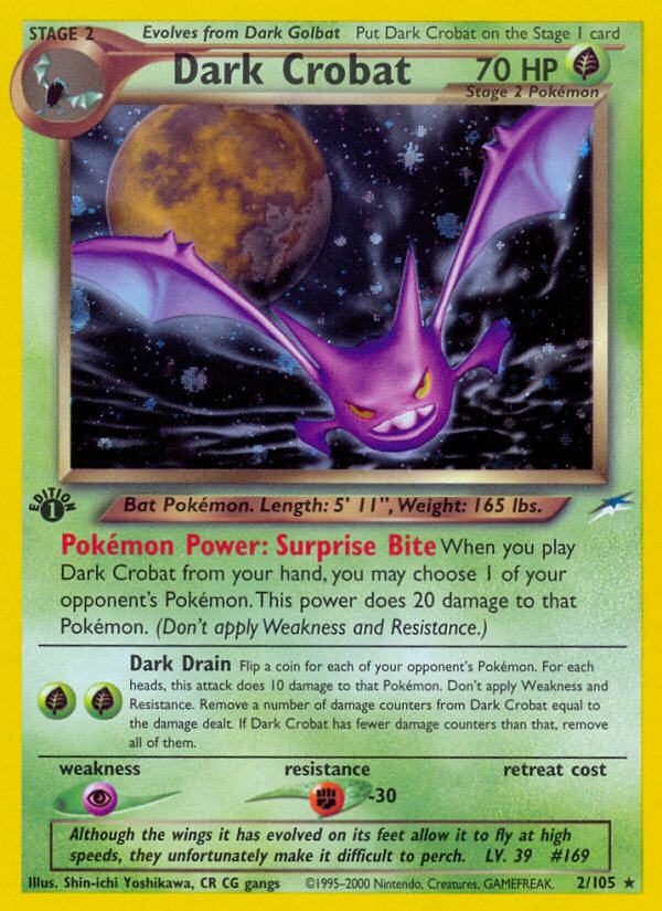 Dark Crobat (2/105) [Neo Destiny 1st Edition] | Galactic Gamez