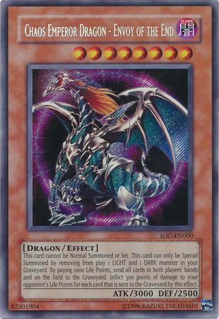 Chaos Emperor Dragon - Envoy of the End [IOC-EN000] Secret Rare | Galactic Gamez