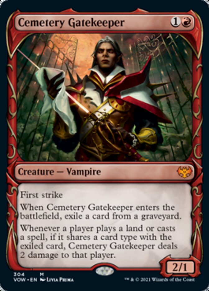 Cemetery Gatekeeper (Showcase Fang Frame) [Innistrad: Crimson Vow] | Galactic Gamez