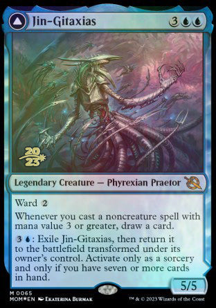 Jin-Gitaxias // The Great Synthesis [March of the Machine Prerelease Promos] | Galactic Gamez