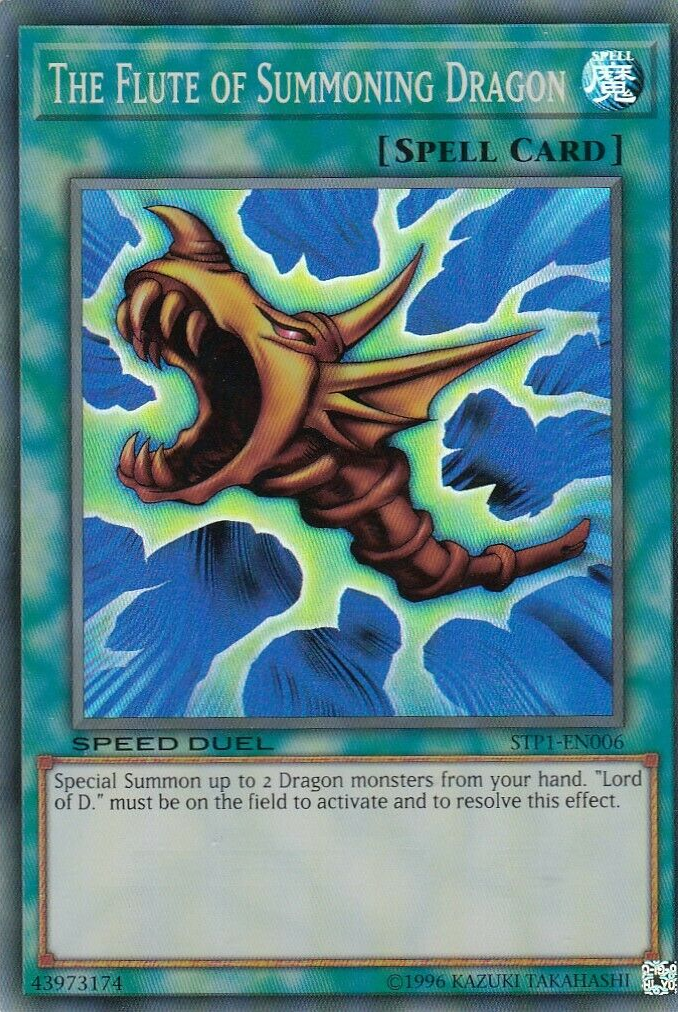 The Flute of Summoning Dragon [STP1-EN006] Super Rare | Galactic Gamez