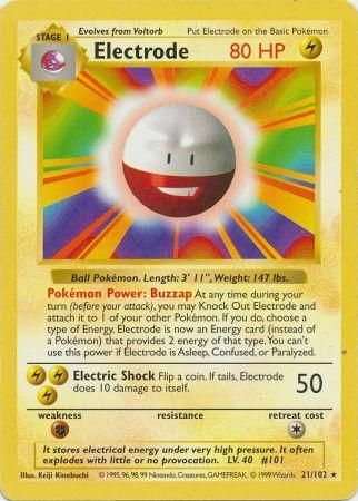 Electrode (21/102) [Base Set Shadowless Unlimited] | Galactic Gamez