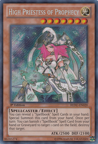 High Priestess of Prophecy [REDU-EN020] Secret Rare | Galactic Gamez