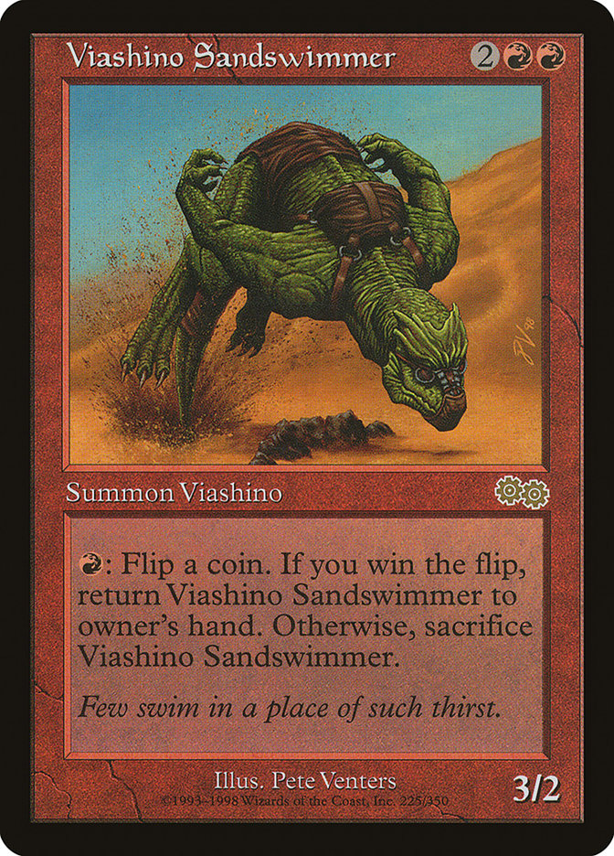 Viashino Sandswimmer [Urza's Saga] | Galactic Gamez