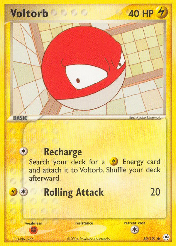 Voltorb (80/101) [EX: Hidden Legends] | Galactic Gamez