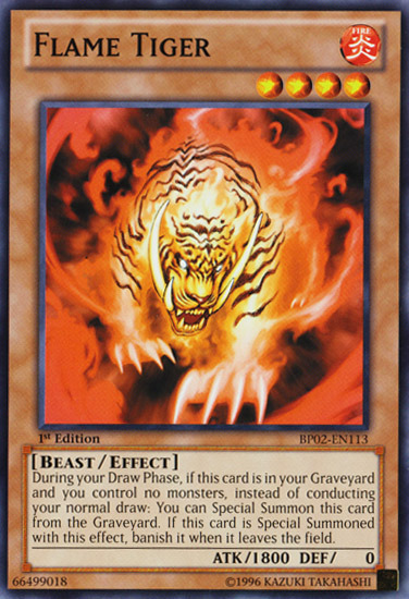 Flame Tiger [BP02-EN113] Common | Galactic Gamez