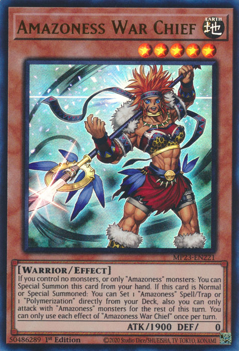 Amazoness War Chief [MP23-EN221] Ultra Rare | Galactic Gamez