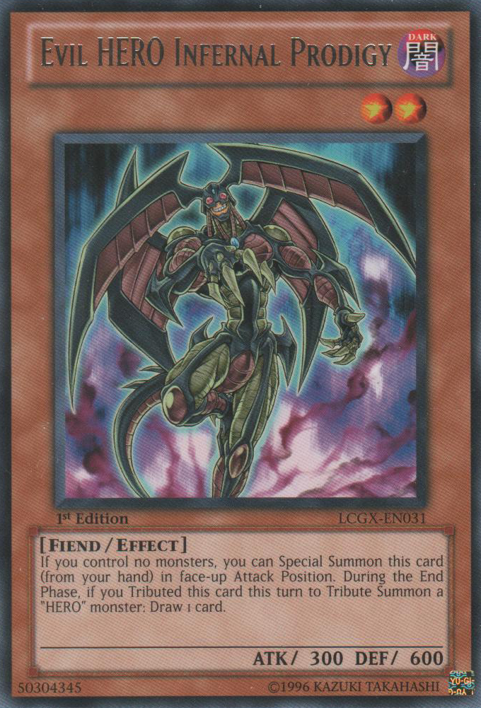 Evil HERO Infernal Prodigy [LCGX-EN031] Rare | Galactic Gamez