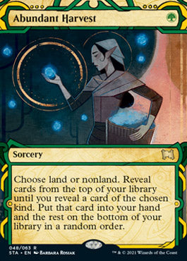 Abundant Harvest (Etched Foil) [Strixhaven Mystical Archive] | Galactic Gamez