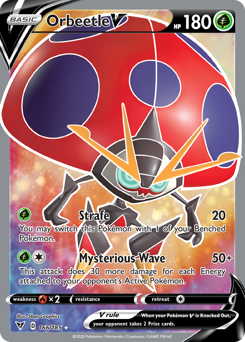 Orbeetle V (166/185) [Sword & Shield: Vivid Voltage] | Galactic Gamez