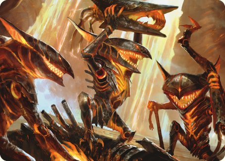 Gleeful Demolition Art Card [Phyrexia: All Will Be One Art Series] | Galactic Gamez