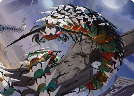 Atraxa's Skitterfang Art Card [Phyrexia: All Will Be One Art Series] | Galactic Gamez