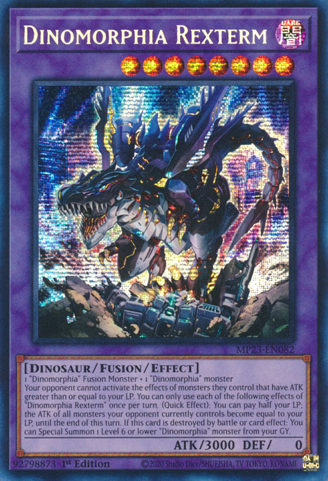 Dinomorphia Rexterm [MP23-EN082] Prismatic Secret Rare | Galactic Gamez