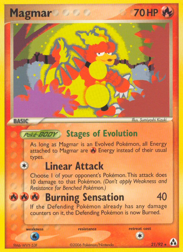 Magmar (21/92) [EX: Legend Maker] | Galactic Gamez