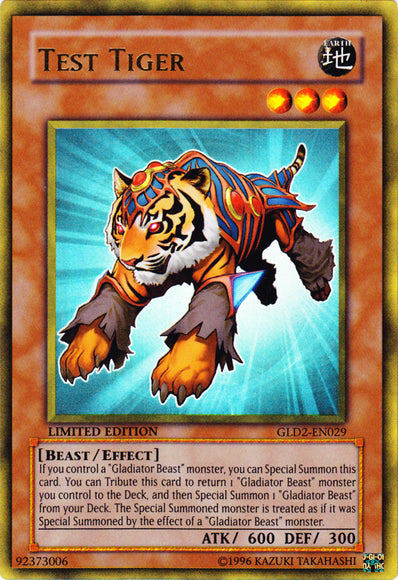 Test Tiger [GLD2-EN029] Ultra Rare | Galactic Gamez