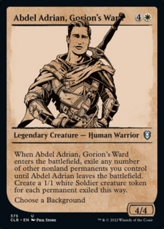 Abdel Adrian, Gorion's Ward (Showcase) [Commander Legends: Battle for Baldur's Gate] | Galactic Gamez