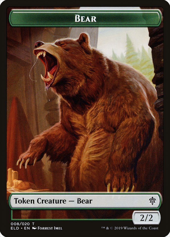 Bear [Throne of Eldraine Tokens] | Galactic Gamez