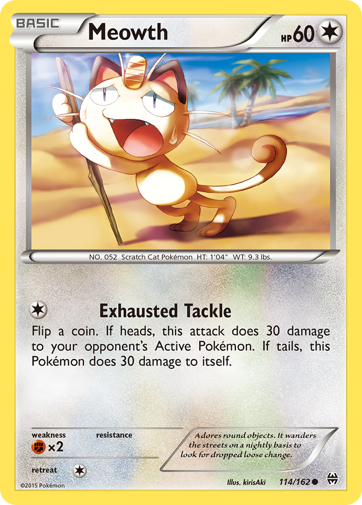 Meowth (114/162) [XY: BREAKthrough] | Galactic Gamez