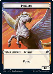 Pegasus // Faerie Double-Sided Token [Starter Commander Decks] | Galactic Gamez