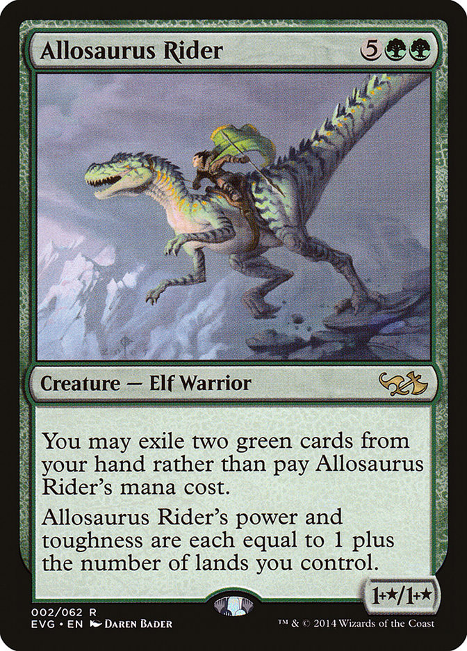 Allosaurus Rider (Elves vs. Goblins) [Duel Decks Anthology] | Galactic Gamez