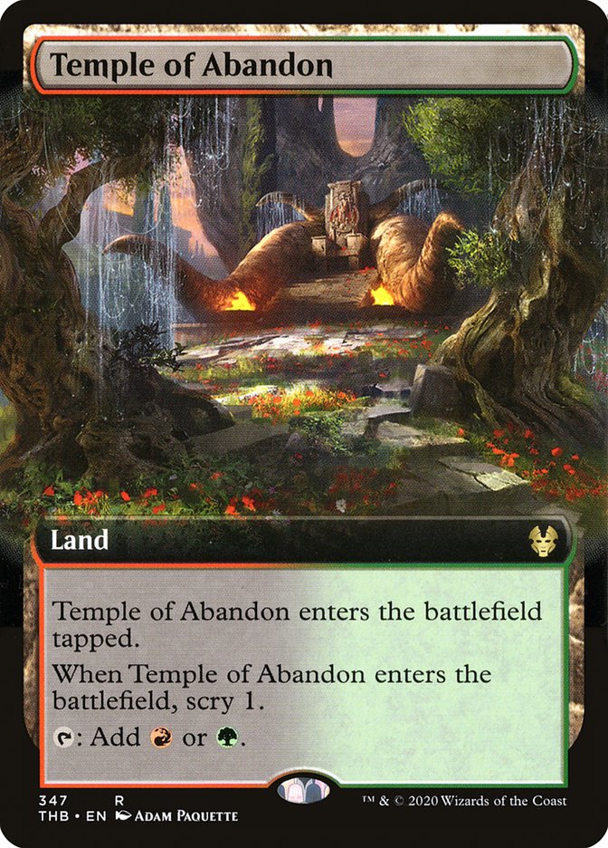 Temple of Abandon (Extended Art) [Theros Beyond Death] | Galactic Gamez