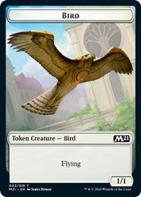 Bird // Saproling Double-sided Token [Core Set 2021 Tokens] | Galactic Gamez