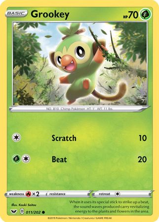 Grookey (011/202) (Premium Collection) [Sword & Shield: Base Set] | Galactic Gamez