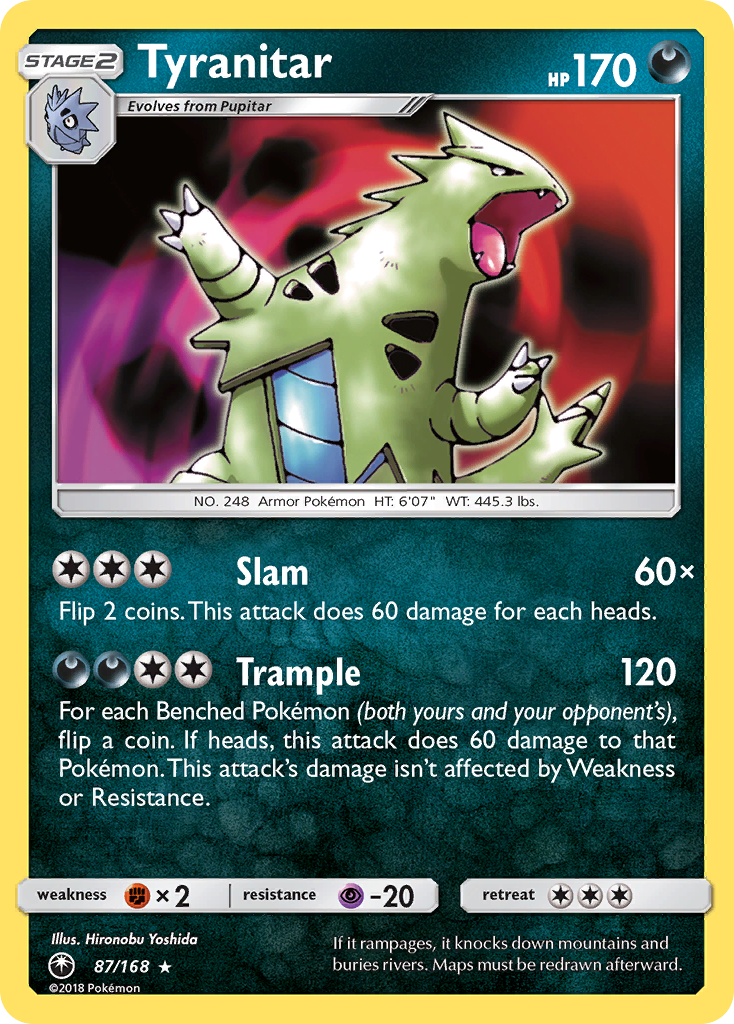 Tyranitar (87/168) [Sun & Moon: Celestial Storm] | Galactic Gamez