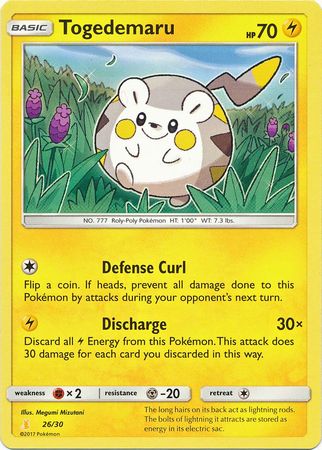 Togedemaru (26/30) [Sun & Moon: Trainer Kit - Alolan Raichu] | Galactic Gamez