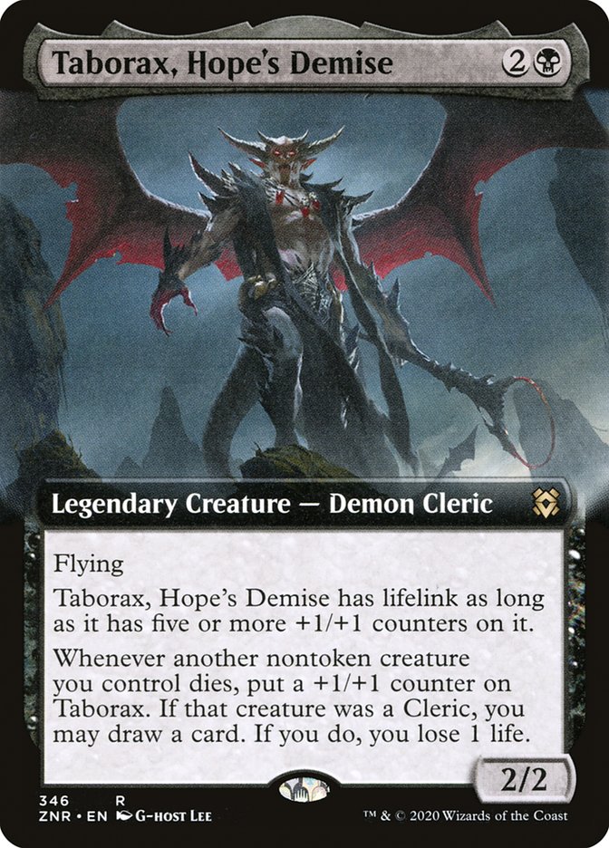 Taborax, Hope's Demise (Extended Art) [Zendikar Rising] | Galactic Gamez