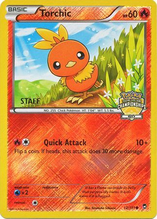 Torchic (12/111) (City Championship Promo Staff) [XY: Furious Fists] | Galactic Gamez