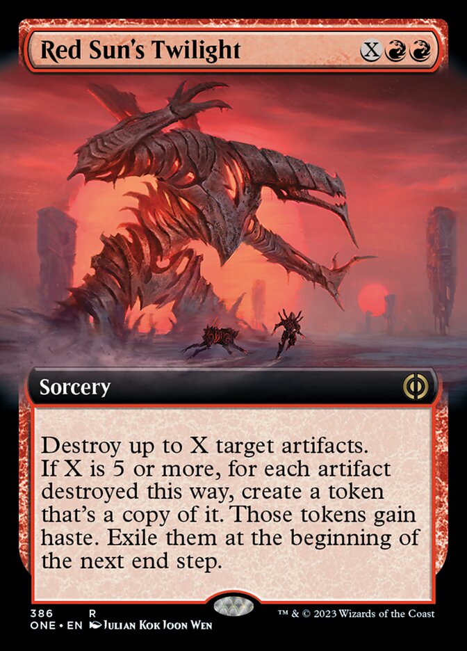 Red Sun's Twilight (Extended Art) [Phyrexia: All Will Be One] | Galactic Gamez