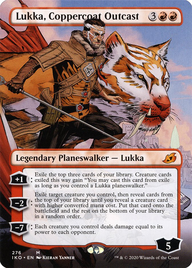 Lukka, Coppercoat Outcast (Borderless) [Ikoria: Lair of Behemoths] | Galactic Gamez