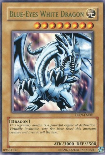 Blue-Eyes White Dragon (Green) [DL09-EN001] Rare | Galactic Gamez