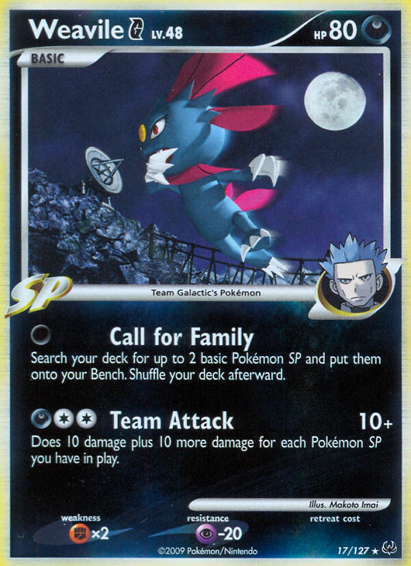 Weavile G (17/127) [Platinum: Base Set] | Galactic Gamez