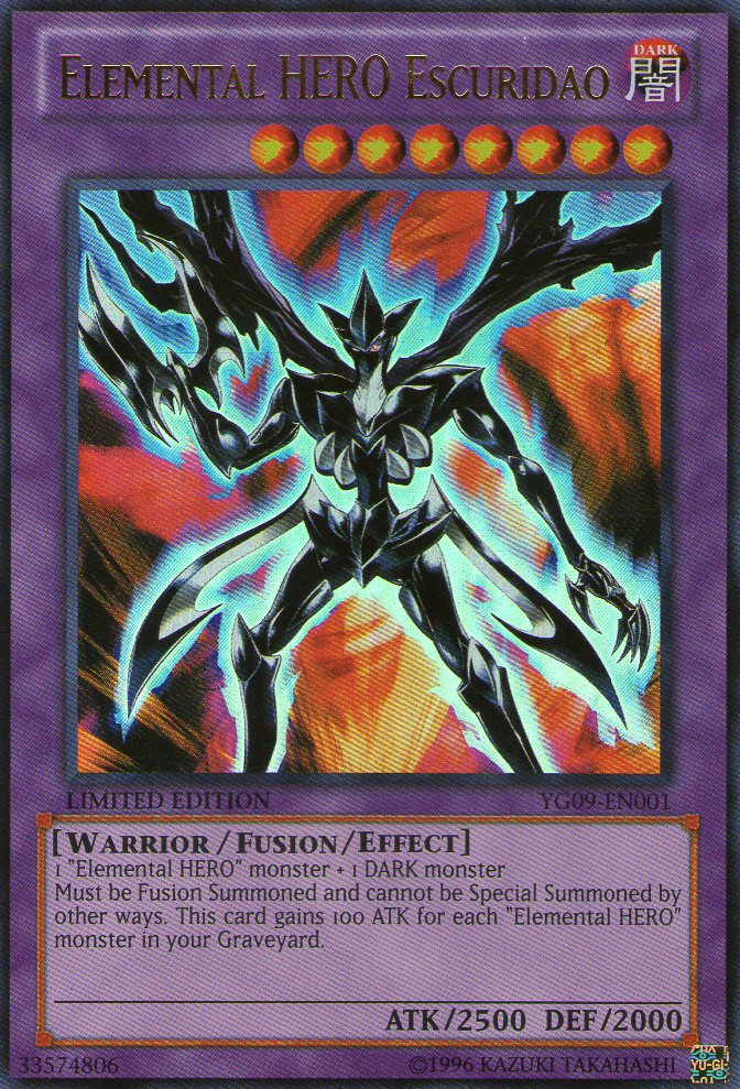 Elemental HERO Escuridao [YG09-EN001] Ultra Rare | Galactic Gamez