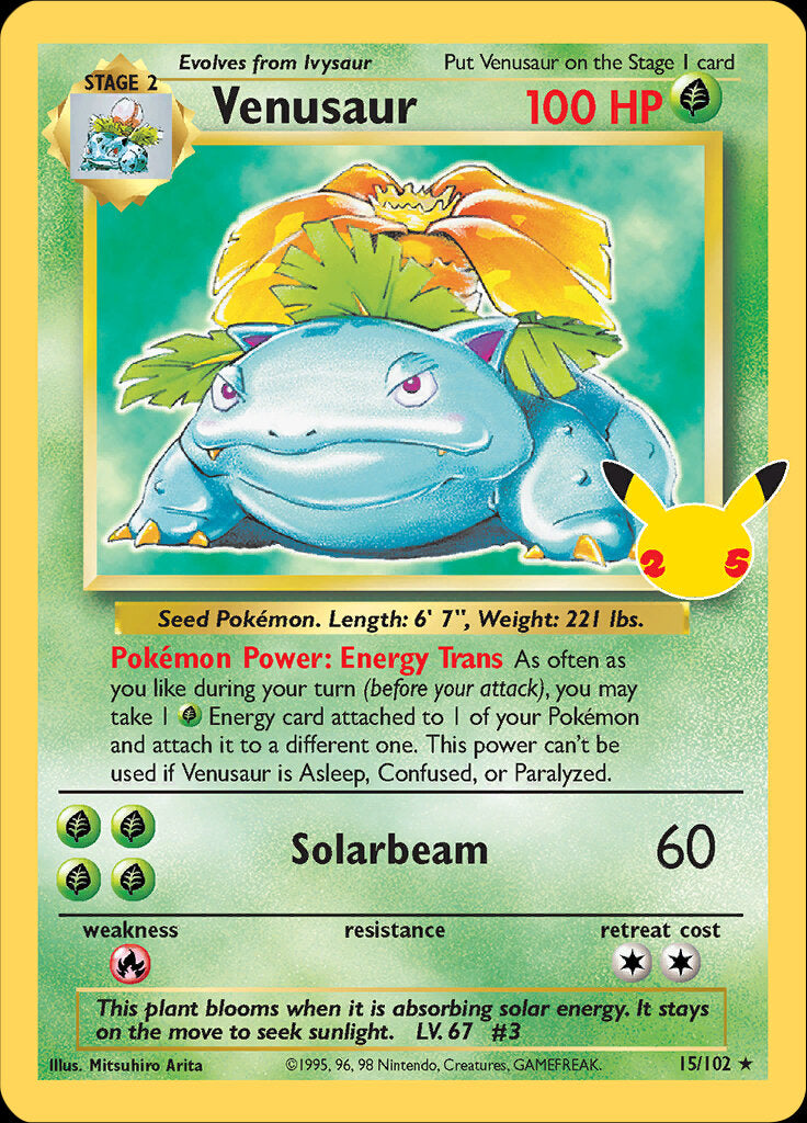 Venusaur (15/102) [Celebrations: 25th Anniversary - Classic Collection] | Galactic Gamez