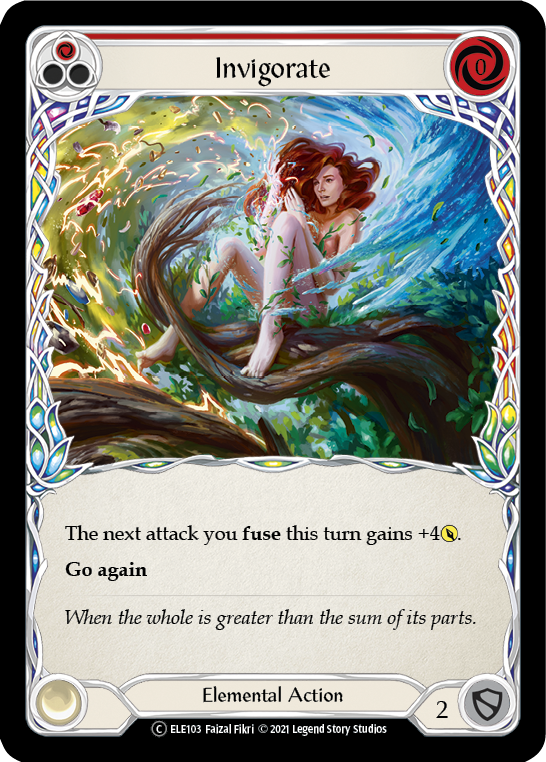 Invigorate (Red) [U-ELE103] Unlimited Rainbow Foil | Galactic Gamez